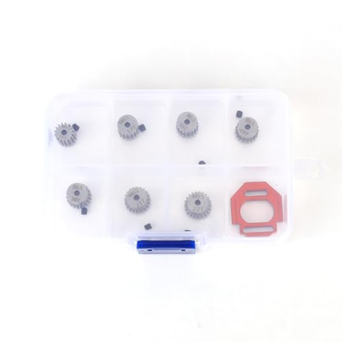 RCAWD 40CrMo Pinion Gear 16T 17T 18T 19T 20T 21T 22T, 50% Strength Upgrade, Motor Gear for Losi 1/12 RC Racecar On-Road Car & ARRMA Typhon Granite Mojave Grom