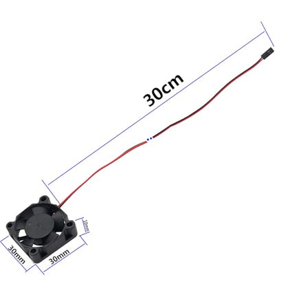 2Pack ShareGoo RC Motor Cooling Fan Heatsink 3010 30mmx30mmx10mm Brushless Cooler DC 5V Compatible with HSP HPI Wltoys Himoto Tamiya Redcat 1/10 RC Car Truck Boat