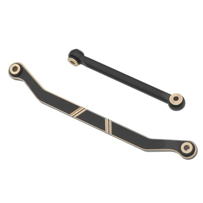 Black Coating Brass High Clearance Linkage Chassis Links and Steering Link Set for 1/18 RC Crawler Redcat Ascent-18 Upgrade