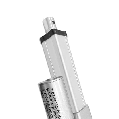 4" (100mm) Stroke 12V Silent Electric Linear Actuator Silver | 330lbs (1500N) Load Capacity, IP55 Waterproof - color: Silver, size: 4"