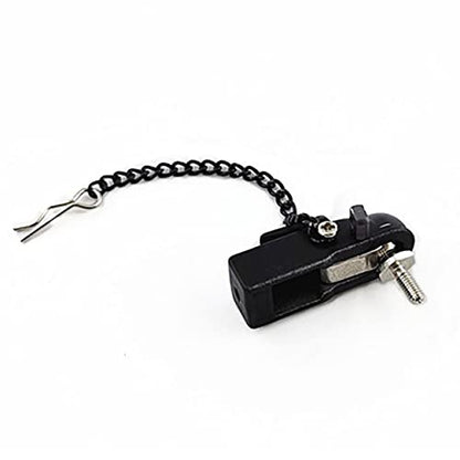 Climbing car Trailer Attachment kit Metal Hitch Trailer Hook Ball Buckle Simulation Link Component Compatible with 1/10 Scale RC Crawler Car, Black
