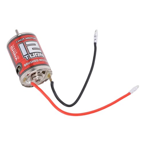 540 Brushed Motor Iron Copper 12T RC Brushed Motor High Torsion Low Noise Two Way Bearing Strong Magnetic Force for RC Car Boat Trunk HSP