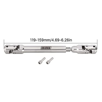 INJORA Stainless Steel Heavy-Duty Drive shafts for 1/10 RC (119-159mm) - size: 119-159mm
