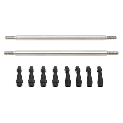 MEUS RACING 1/10 Links Steel Chassis Links Kit for Traxxas TRX4 Axial SCX10 Tamiya CCO1 Redcat Gen8 1/10 RC Crawler (105mm) - size: 105mm