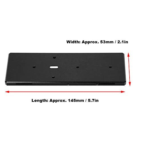 RC Battery Tray with Screw, Aluminum Alloy Replacement for RGT EX86100 1/10 RC Car, Lightweight and Durable Battery Mount for RC Vehicle (Black 680022BL) - color: Black 680022bl