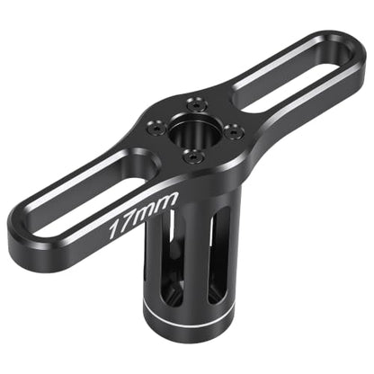 17mm Wheel Hex Nut Socket Sleeve Wrench For tightening and loosening nuts and bolts RC Spanner Repair Tool For 1/8 1/10 RC Car Truck Crawler Truggy Buggy Tires Tyre (Black) - color: A.black