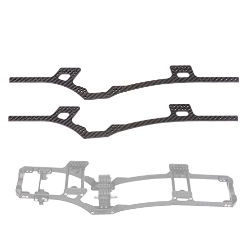 2pcs Carbon Fiber LCG Chassis Rails for 1/10 RC Crawler SCX10 Lower Center of Gravity DIY Upgrade Lightweight Thickened Upgrade Frame Rails - color: 2pcs Carbon Fiber Lcg Chassis Rails