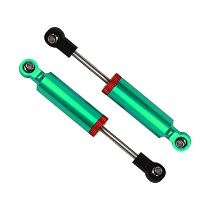 4Pcs RC Car Shocks Shock Absorber Internal Spring Shocks Damper Upgrade Parts Compatible with Axial SCX10 Traxxas TRX4 Redcat Tamiya 1/10 RC Crawler (Hole Distance:90mm, Green) - color: Green, size: Hole Distance:90mm