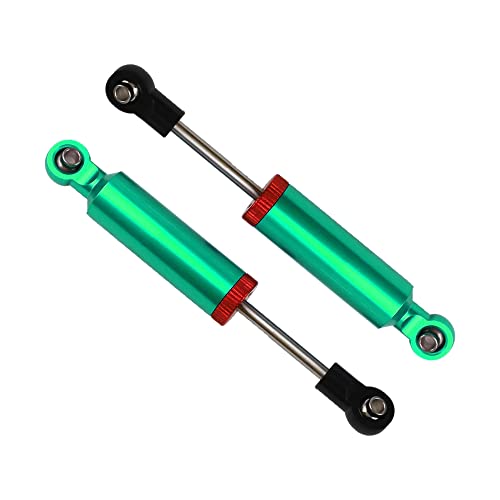 4Pcs RC Car Shocks Shock Absorber Internal Spring Shocks Damper Upgrade Parts Compatible with Axial SCX10 Traxxas TRX4 Redcat Tamiya 1/10 RC Crawler (Hole Distance:90mm, Green) - color: Green, size: Hole Distance:90mm