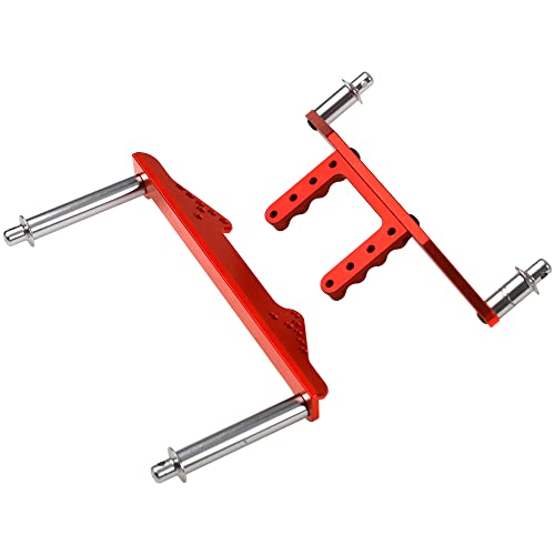 Metal Front & Rear Body Mounts Body Posts Upgrade Parts Compatible with Traxxas Slash 2WD Rustler Stampede VXL 1/10 RC 2WD Car (Red) - color: Red