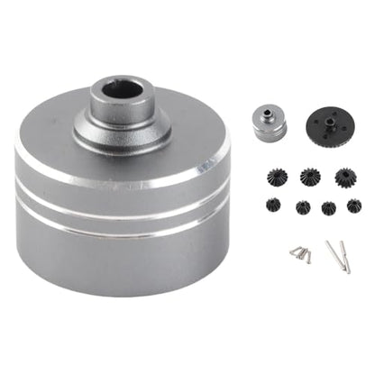 RC Metal Differential Gear Set, Aluminum Drive Gear Upgrade for TT02 XV02, Racing Performance Enhancement Kit - color: Ti Color