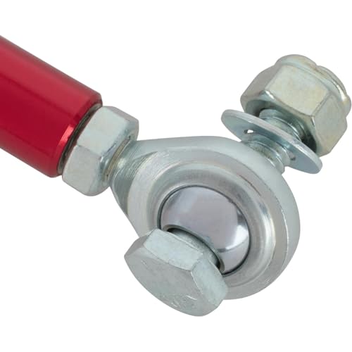 25-1/2 Inch Aluminum Throttle Linkage, 1/4 Inch Rod Ends, Red - color: Red