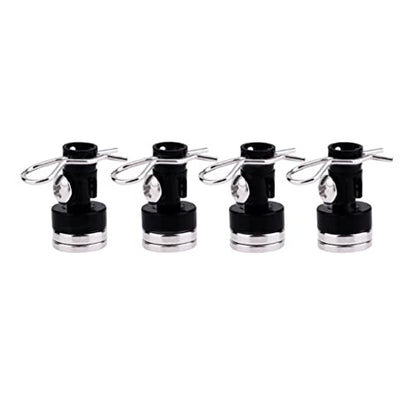 8pcs/Pack Magnetic RC Car Shell Column Invisible Body Post Mount Black