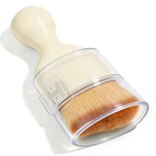 Car Interior Detailing Brush, Soft Bristle Car Interior Cleaning Tool, Auto Air Conditioning Outlet Cleaning Brush, Dusting Brush for Panel Air Vent Dashboard Leather (White with Cap) - color: White With Cap