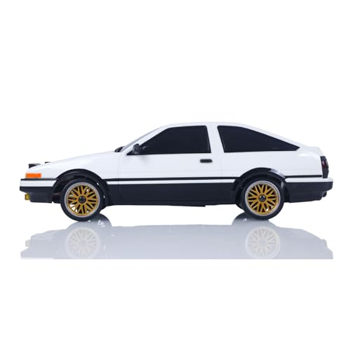 1/18 LDRC LD1801 RC Drift Car Rwd Racing Vehicles Flip Light Gyroscope Motor Servo ESC Light System - color: White