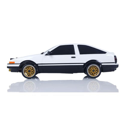 1/18 LDRC LD1801 RC Drift Car Rwd Racing Vehicles Flip Light Gyroscope Motor Servo ESC Light System - color: White