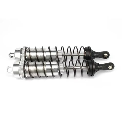 RC Shock Absorbers Compatible With Hpi 1/8 Rc Car For Buggy Truck Crawler Upgrades Parts Aluminum Adjustable RC Shock Absorber Damper 140mm - color: Silver