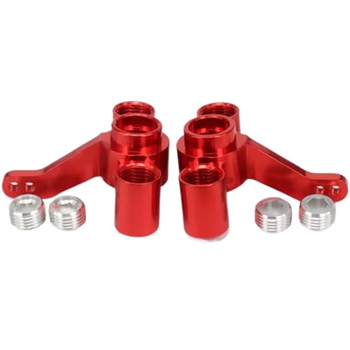 RC Steering Knuckle Block for FS 53810 1/10 2PCS Aluminum Steering Hub Carrier(l/r) Knuckles RC Car Truck for Buggy Upgrade Accessories Parts(Red) - size: Red