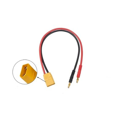 XT90H Male XT90 12awg 300mm 4mm Silicone Wire Cable Banana Plug To For RC Car Lipo Battery Parts And Accessories Upgrade Replacement Use RC Car Upgrade Part