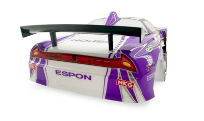1/10 Scale RC Drift Racing Touring On Road Car Painted Body Shell, Spoiler Included, Pre-Cut, 258mm Wheelbase (Honda NSX-GT Style) - color: Honda Nsx-gt Style