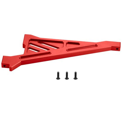 MOHERO Aluminum Alloy RC Front Chassis Brace for 1/5 LOSI 5IVE-T 2.0 RC Truck Upgrade Part (Red) - color: Red - Front