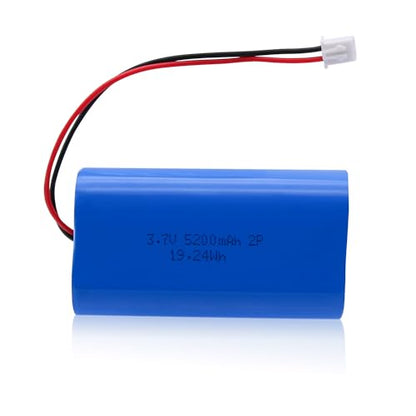 3.7V Lithium Batteries 5200mah Rechargeable Battery Pack Lithium Ion Batteries with XH2.54mm Connector 3.7 Volt for Bluetooth Speaker, Electronics, Toys, Lighting
