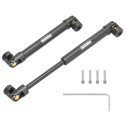 daitoku 2PCS 109-154mm Universal RC Drive Shaft for 1/10 Axial SCX10 SCX10-II Redcat D90 Gen7 /Pro RC4WD GEN8 RC Crawler - size: 109-154mm