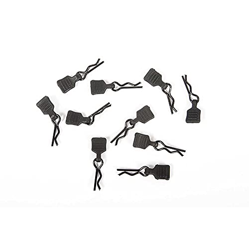 Axial 3mm Body Clip with Tab, Black (10), AXI206000 Small
