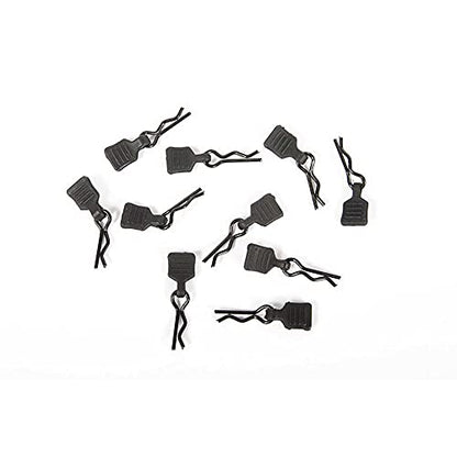 Axial 3mm Body Clip with Tab, Black (10), AXI206000 Small