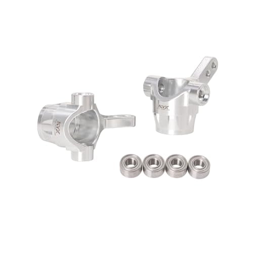 KYX Racing Aluminum Front Steering Knuckles Upgrades Parts Accessories for 1/10 Rc Crawler Tamiya Hotshot II