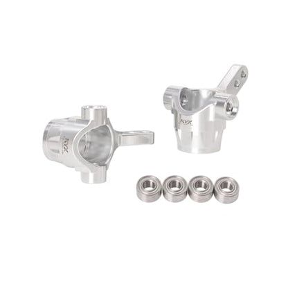 KYX Racing Aluminum Front Steering Knuckles Upgrades Parts Accessories for 1/10 Rc Crawler Tamiya Hotshot II