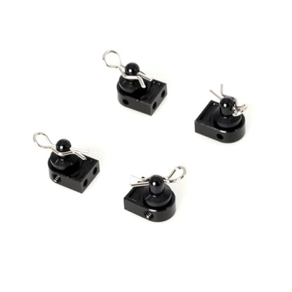 LCX Racing 1/10th RC Crawler Car Aluminum Body Post w/Clip Body Mount for Axial SCX10 PRO, Upgrades Parts Accessories