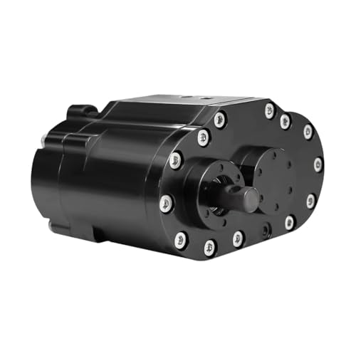 RC 2 Speeds Transfer Case Gearbox Box Compact Accessories, Double Speed Transmission Box for SCX10 1/10 RC Crawler, Black - color: Black