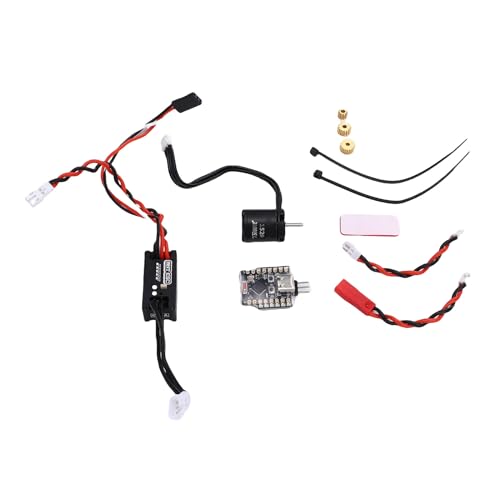 YWBL-WH RC Motor ESC Combo, 50A 2-3S Brushless Power Kit with WiFi Link Adapter for 1/12 1/16 /18/24 RC Crawler Car