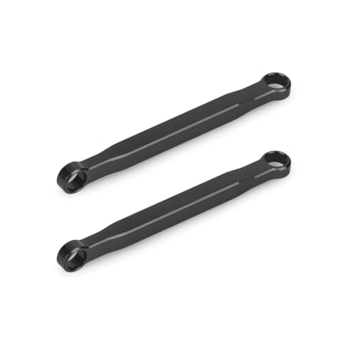 Aluminum Suspension & Steering Links Set for SCX30 1/30 RC Crawler, Full Chassis Link Kit with Tie Rod & Drag Link, CNC Upgrade Parts (Black) - color: Black
