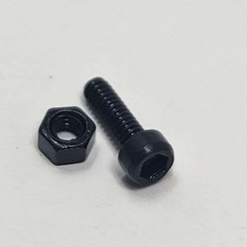 LGRP® Little Guy Racing Parts Refuel Hex Head Screw & Nut Hardware Kit 1.4mm (Black) for SCX24 1/24 Scale RC Car Truck 4mm 5mm 8mm 10mm Screws & 1.4 Non Locking Nuts 300 Piece Total LGRFH001