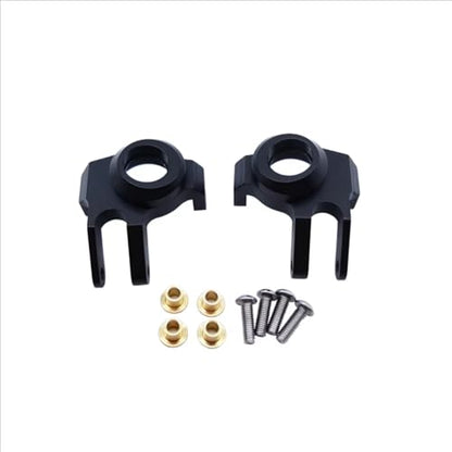 RC Steering Knuckles For Axial For SCX10 II 90046 1/10 2pcs CNC Metal Front Steering Knuckles C Hub Carrier Rear Axle Lock Out Set RC Car Parts