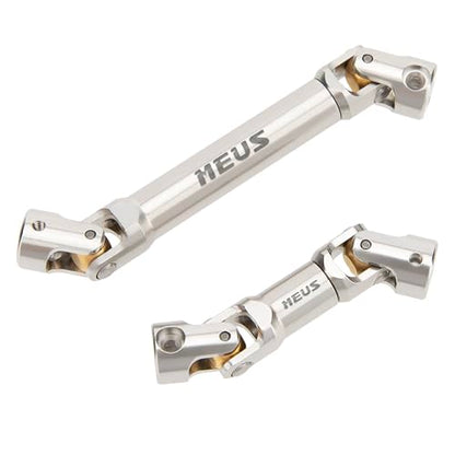 MEUS RACING SCX24 Driveshaft Center Drive Shaft for Axial 1/24 SCX24 Deadbolt AXI90081 B17, Silver