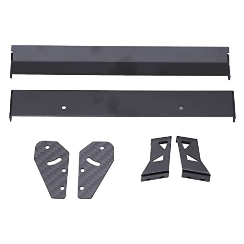 Changor Aluminium Alloy High Strength Rear Wing Tail Spoiler for 1/10 RC On Road Racing Drift Car Black
