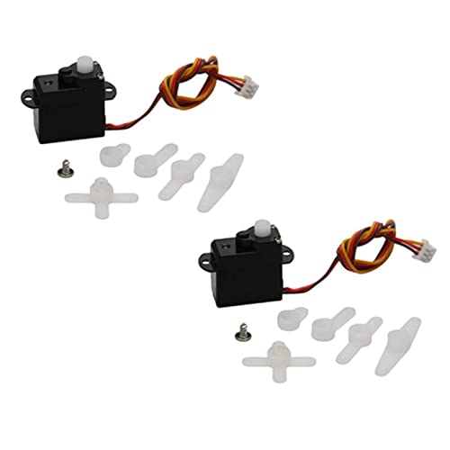 2PCS 2g 3.7/4.2/5V Micro Digital Servo Motor High Torque Steering Gear with JST/Dupont Interface RC Airplane Kit for Model Robot Helicopter Boat Car Fixed Wing Drone - color: 2pcs Jst Plug DC 3.7v