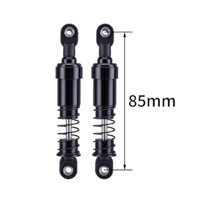 75mm-115mm Bore Shocks, RC Crawler Shocks for 1/10 RC Crawler LCG Chassis Gspeed V3 Element Enduro SCX10 TRX4 Gamde R1 Comp Builds DIY (Black 85mm 2pcs) - color: Black 85mm 2pcs
