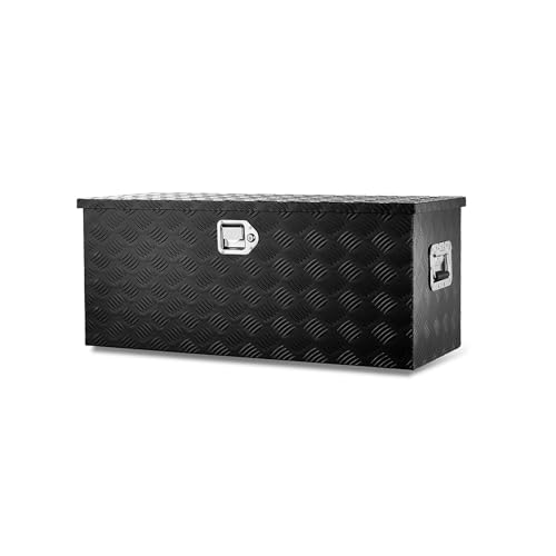 36 inch Truck Tool Box,Aluminum Truck Bed Tool Box w/Handled Lock and keys,Universal Fit for Pickup‌ Truck,Trailer,Vehicle,UTV,ATV-Black,36 X 15 X 14 inch - color: Black, size: 36 x 15 x 14 inch