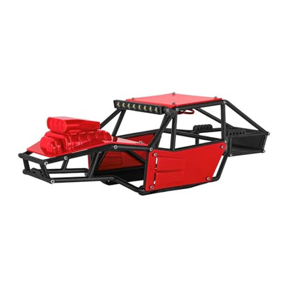 RC Upgrade Parts for TRX4M Upgrade 1/18 RC Crawler Rock Tarantula Nylon for Buggy Body Shell Chassis Kit(Unassembled Red) - size: Unassembled Red