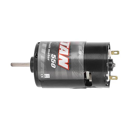 Changor 550 Motor High Speed RC Brushed Motor with Reduction Gearbox for 1/14 1/10 RC Crawler DIY (21T) - size: 21T