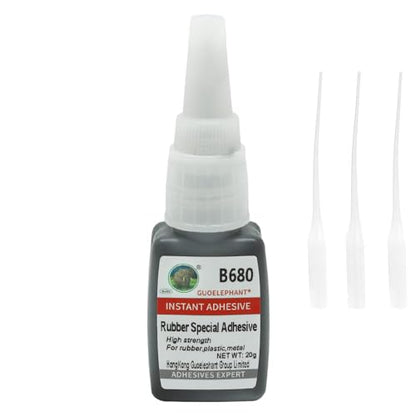 Heavy Duty Rubber Glue for Bonding Rubber and Other Materials - Instant Super Adhesive for Tire, Boots, Belt, Foam, DIY Crafts, Rubberized Speaker, Tube