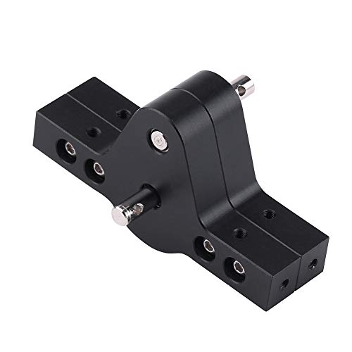 Metal Transfer Case for RC Crawlers, RC Gearbox Easy Install Anti-Rust Black for Axial SCX10, D90, D110 (1/10 Scale)