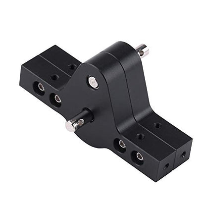 Metal Transfer Case for RC Crawlers, RC Gearbox Easy Install Anti-Rust Black for Axial SCX10, D90, D110 (1/10 Scale)