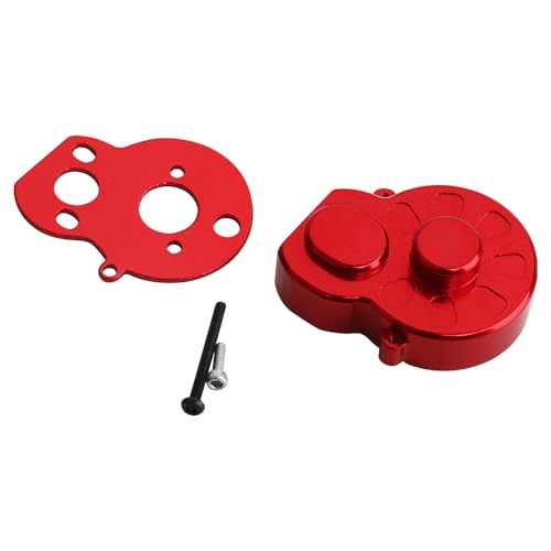 8 Sets Aluminum Steering Knuckles, C Hubs Front Rear Shock Mount Suspension Arms Transmission Cover Wheel Hex for 1/24 Buggy Losi Micro-B Upgrade (red)-964 - color: Red