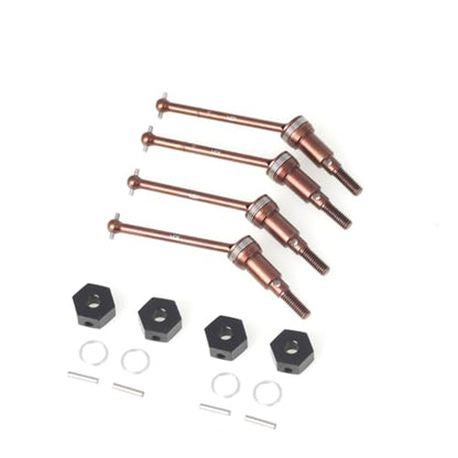LCX Racing 1/16 RC Crawler Car Hard Steel Front Rear Universal Joint Driveshafts Clamping Wheel Hex for Arrma 1/16 Truck Mojave Grom, Upgrades Parts Accessories