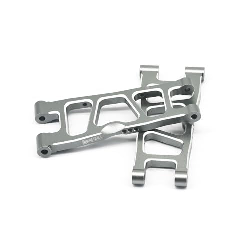 Hobby Details Aluminum Upgrade Parts Set for ARRMA Mini Kraton 4x4 1/16, Front & Rear A-Arms, Knuckle, Steering,Titanium Color (Rear Lower Arm Set) - color: Rear Lower Arm Set